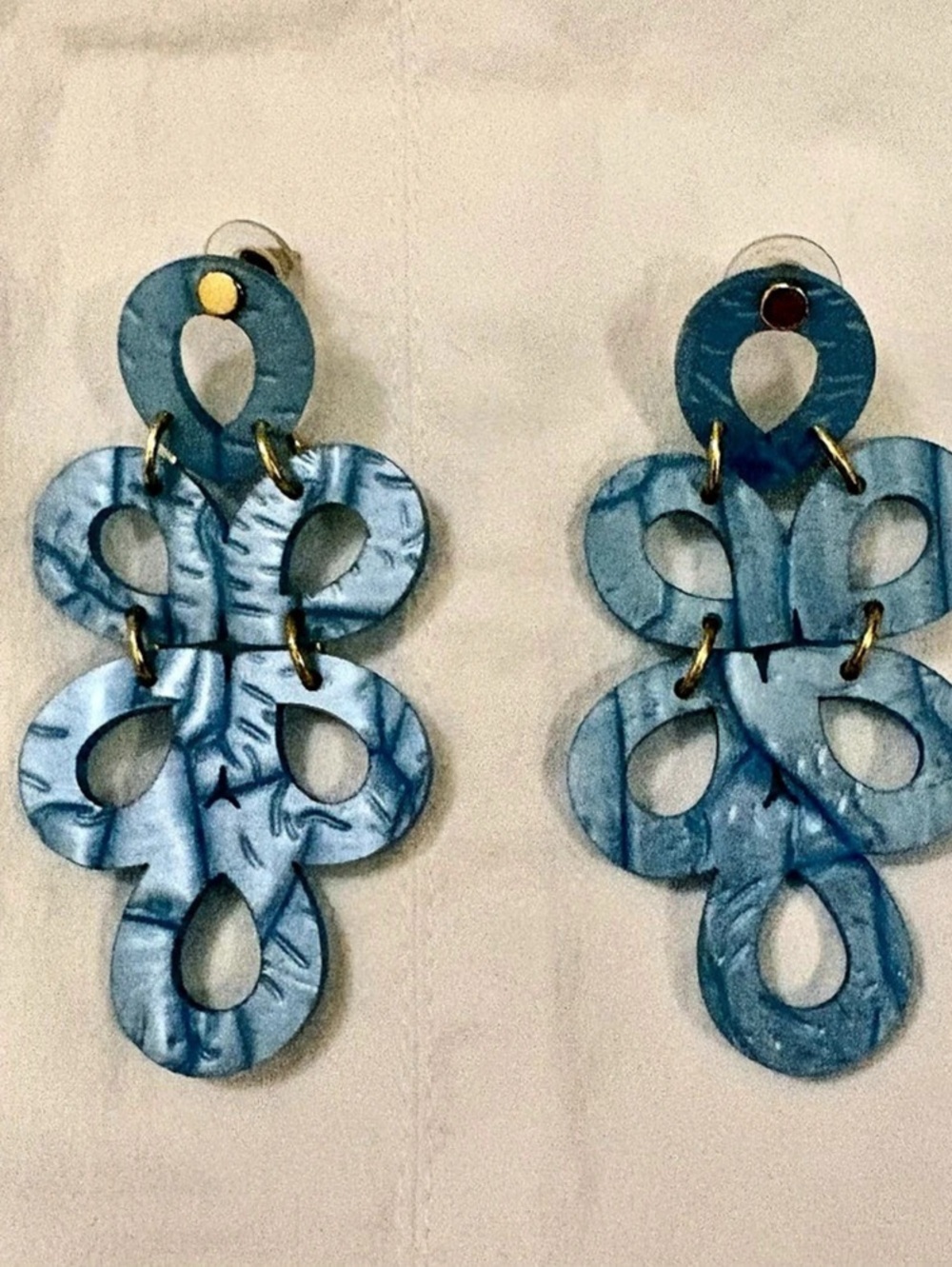 Lisi Lerch Blue Statement Dangle Earrings